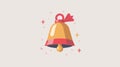 Festive Christmas Bell Icon for Holiday Designs and Projects Royalty Free Stock Photo