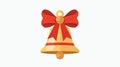 Festive Christmas Bell Icon for Holiday Designs and Projects Royalty Free Stock Photo