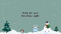 Festive Christmas Colors and Characters Illustration Seasonal Desktop Wallpaper