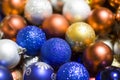 Festive christmas decoration, christmas balls, background