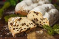 Festive Christmas German Stollen Bread