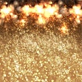 Festive Christmas and New Year gliter background Royalty Free Stock Photo