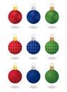 Festive Christmas Ornaments Royalty Free Stock Photo