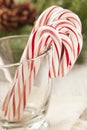 Festive Christmas Peppermint Candy Cane Royalty Free Stock Photo