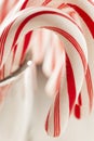 Festive Christmas Peppermint Candy Cane Royalty Free Stock Photo