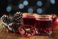 Festive Christmas pomegranate cocktail