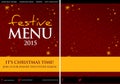 Festive Christmas Restaurant Menu Design