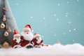 Festive Christmas Tree and Holidays Santa Decoration Ornaments - Celebrating the Season of Joy. created with Generative AI Royalty Free Stock Photo