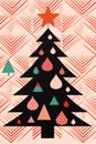 Festive christmas tree simple festive minimal background