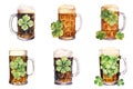 Festive Clover Beer Mugs for Celebratory Toasts