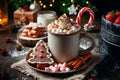 Festive Cocoa Delight: Christmas Hot Chocolate Cup