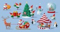 Festive collection of Christmas Santa Claus