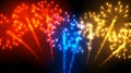 Festive color firework background.