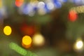 Festive colorful background with blurry lights.defocused bokeh Royalty Free Stock Photo