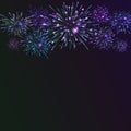 Festive colour firework background. Royalty Free Stock Photo