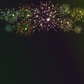 Festive colour firework background. Royalty Free Stock Photo