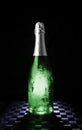 Festive Commercial Celebrations - Green Bottle & Glass