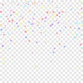 Festive confetti. Celebration stars. Colorful star