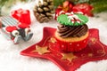 Festive cupcake Royalty Free Stock Photo