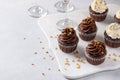 Festive cupcakes for a New Years Eve party Royalty Free Stock Photo