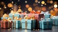 Festive Delight: Multicolored Christmas Gifts