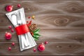 Vector christmas holiday restauran cafe menu 3d Royalty Free Stock Photo