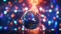 festive disco ball, shines ball, disco elements, Royalty Free Stock Photo