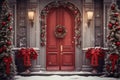 Festive door decoration