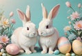 Festive Easter Bunnies