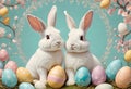 Festive Easter Bunnies