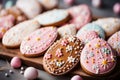 Homemade Festive Easter Cookies.AI Generated