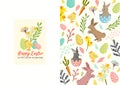 Festive Easter Design With Spring Decorations Royalty Free Stock Photo