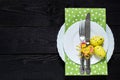 Festive Easter table setting Royalty Free Stock Photo