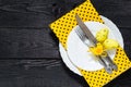Festive Easter table setting Royalty Free Stock Photo