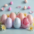 Festive Easter tradition Colorful eggs and pastel colors spread cheer