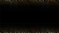 Festive Elegant Gold and Black Fading Halftone Dots Border Pattern Texture Background