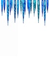 Festive facet lights as icicles Royalty Free Stock Photo