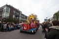 Festive float decorated with a vibrant floral arrangement at the Flower Parade Bollenstreek