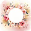 Festive Floral Celebration Frame