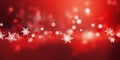 Festive Flurries: A Vibrant Winter Banner with Glowing Lights, F