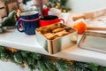 Festive food, cooking process, family culinary, Christmas and New Year traditions concept