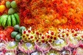 Festive fruits flowers decoration, Madeira Flower Festival, Portuga