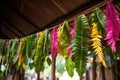 festive garlands made from synthetic leaves