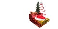 Festive Gift Boxes White Background 10 Royalty Free Stock Photo