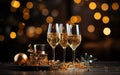 Glass On Defocused Background Royalty Free Stock Photo