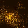 Festive glitter Christmas bokeh background