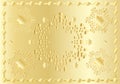 Festive gold oriental pattern decoration Judaica 2024 template vector