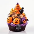Festive Halloween cupcakes