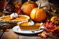 Festive Halloween dessert: sweet pumpkin pie