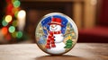 festive happy holidays badge